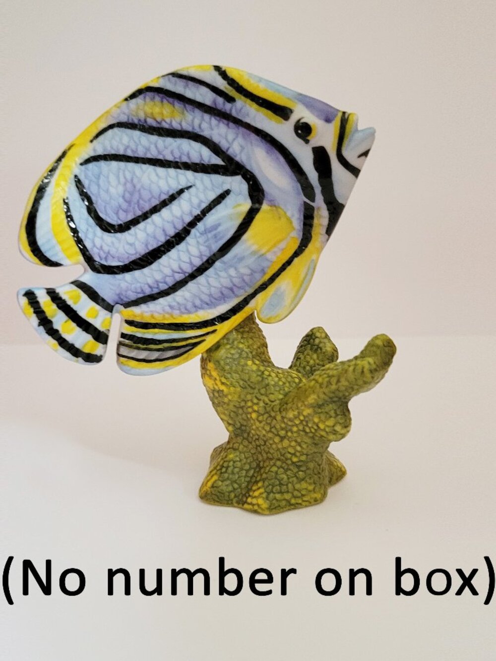 Blue & Black Fish Figurine - Franklin Mint (No number)